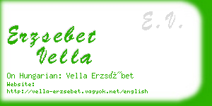 erzsebet vella business card